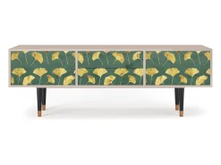 Móvel De Tv* Mueble de TV - 170х59х48 cm - T4 - Gingko leaves, Latte Bege