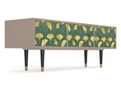 Móvel De Tv* Mueble de TV - 170х59х48 cm - T4 - Gingko leaves, Latte Bege