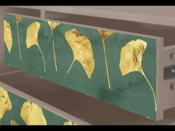 Móvel De Tv* Mueble de TV - 170х59х48 cm - T4 - Gingko leaves, Latte Bege