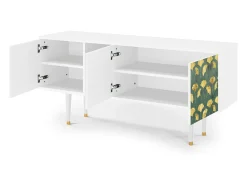 Mueble de TV - 150х69х41 cm - T5 - Gingko leaves, Branco^ Móvel De Tv