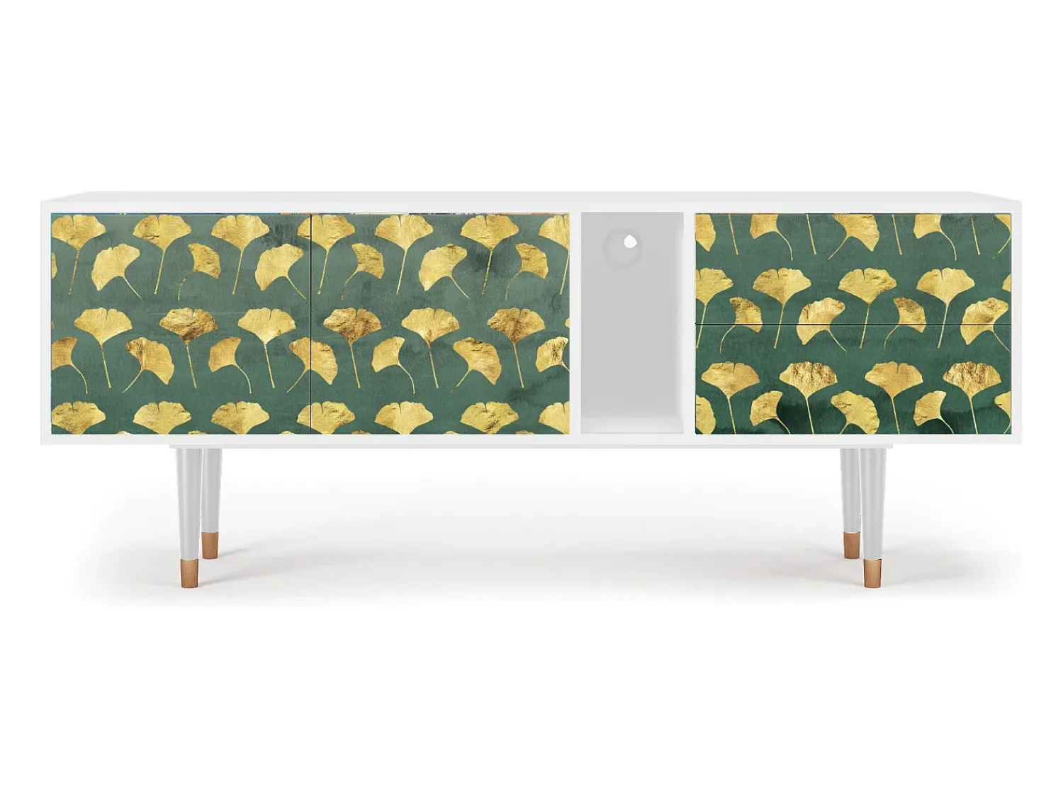 Mueble de TV - 170х69х48 cm - T1 - Gingko leaves, Branco^ Móvel De Tv