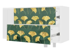 Mueble de TV - 170х69х48 cm - T1 - Gingko leaves, Branco^ Móvel De Tv