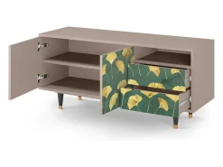 Mueble de TV - 125х56х41 cm - T7 - Gingko leaves, Latte^ Móvel De Tv
