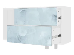 Móvel De Tv| Mueble de TV - 170х69х48 cm - T1 - Glacial Colour, Branco Bege