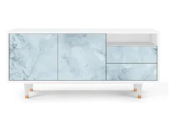 Mueble de TV - 125х56х41 cm - T7 - Glacial Colour, Branco^ Móvel De Tv