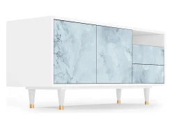 Mueble de TV - 125х56х41 cm - T7 - Glacial Colour, Branco^ Móvel De Tv