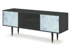 Móvel De Tv| Mueble de TV - 170х69х48 cm - T2 - Glacial Colour, Antracite Cinza antracite