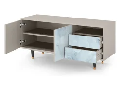 Mueble de TV - 125х56х41 cm - T7 - Glacial Colour, Areia^ Móvel De Tv