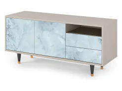 Mueble de TV - 125х56х41 cm - T7 - Glacial Colour, Areia^ Móvel De Tv