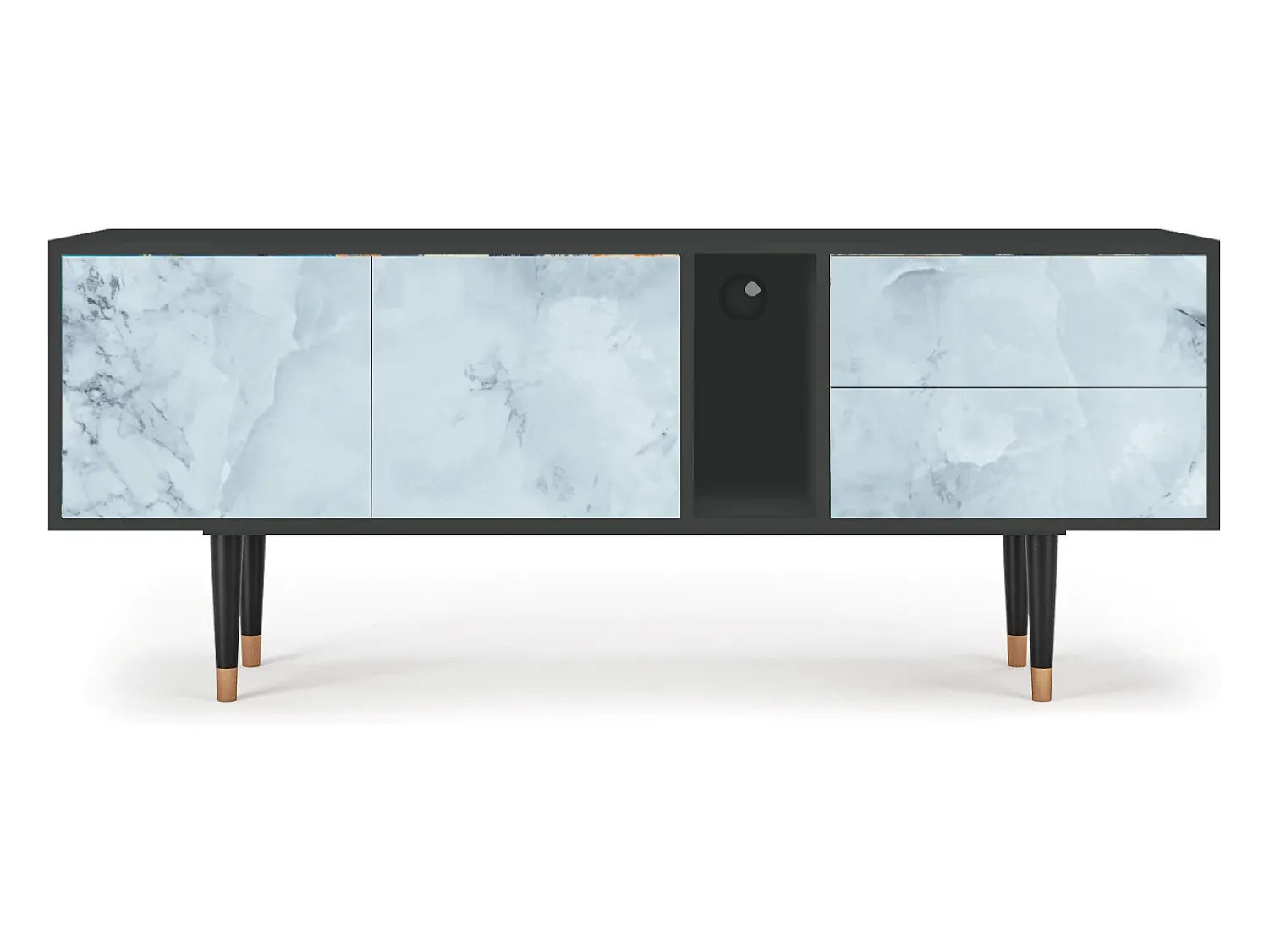 Mueble de TV - 170х69х48 cm - T1 - Glacial Colour, Antracite^ Móvel De Tv