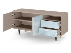 Móvel De Tv| Mueble de TV - 125х56х41 cm - T7 - Glacial Colour, Latte Bege