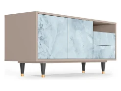 Móvel De Tv| Mueble de TV - 125х56х41 cm - T7 - Glacial Colour, Latte Bege
