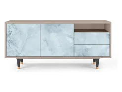 Móvel De Tv| Mueble de TV - 125х56х41 cm - T7 - Glacial Colour, Latte Bege