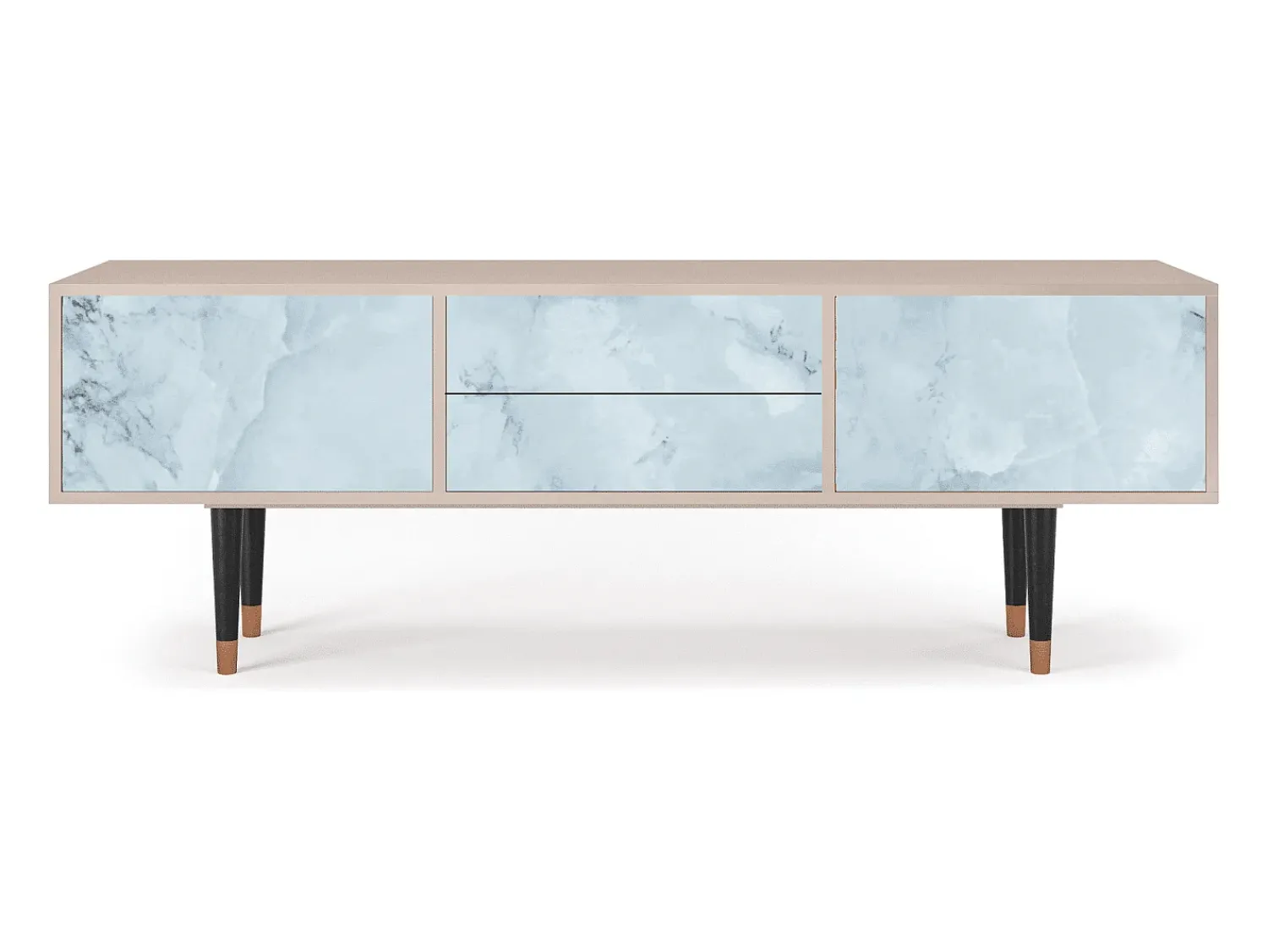Móvel De Tv| Mueble de TV - 170х59х48 cm - T4 - Glacial Colour, Latte Bege