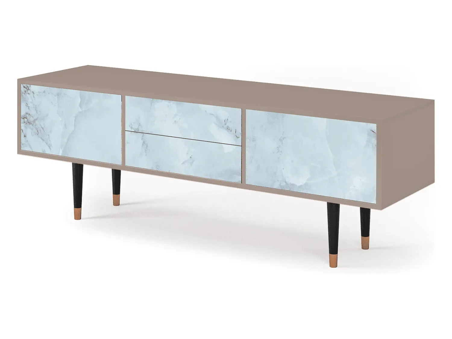 Móvel De Tv| Mueble de TV - 170х59х48 cm - T4 - Glacial Colour, Latte Bege