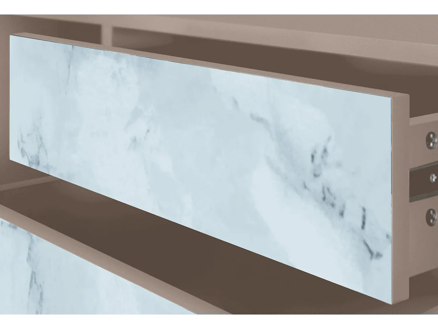 Móvel De Tv| Mueble de TV - 170х59х48 cm - T4 - Glacial Colour, Latte Bege