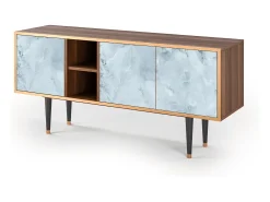 Móvel De Tv* Mueble de TV - 150х69х41 cm - T5 - Glacial Colour, Nogueira Castanho
