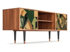 Mueble de TV - 170х69х48 cm - T2 - Glass and Checkerboard, Nogueira^ Móvel De Tv