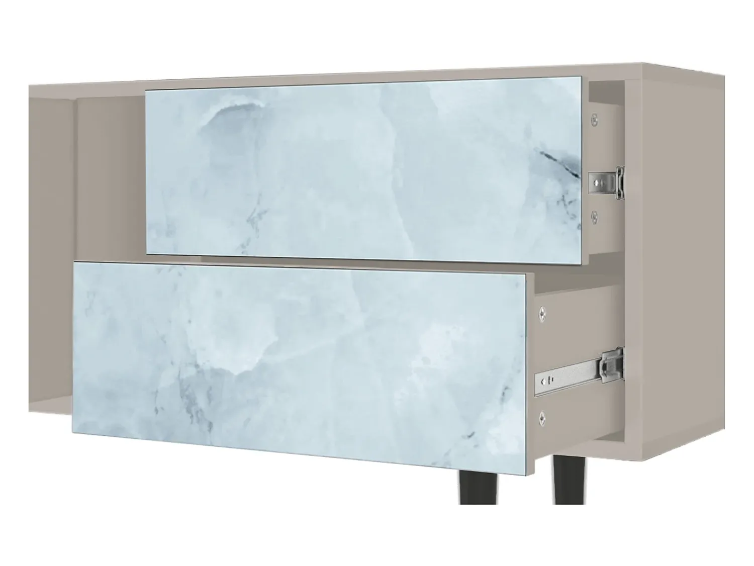 Hot Mueble de TV - 170х69х48 cm - T1 - Glacial Colour, Areia Bege