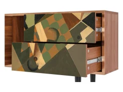 Mueble de TV - 170х69х48 cm - T1 - Glass and Checkerboard, Nogueira^ Móvel De Tv