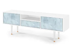 Móvel De Tv| Mueble de TV - 170х59х41 cm - T6 - Glacial Colour, Branco Bege