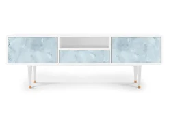 Móvel De Tv| Mueble de TV - 170х59х41 cm - T6 - Glacial Colour, Branco Bege