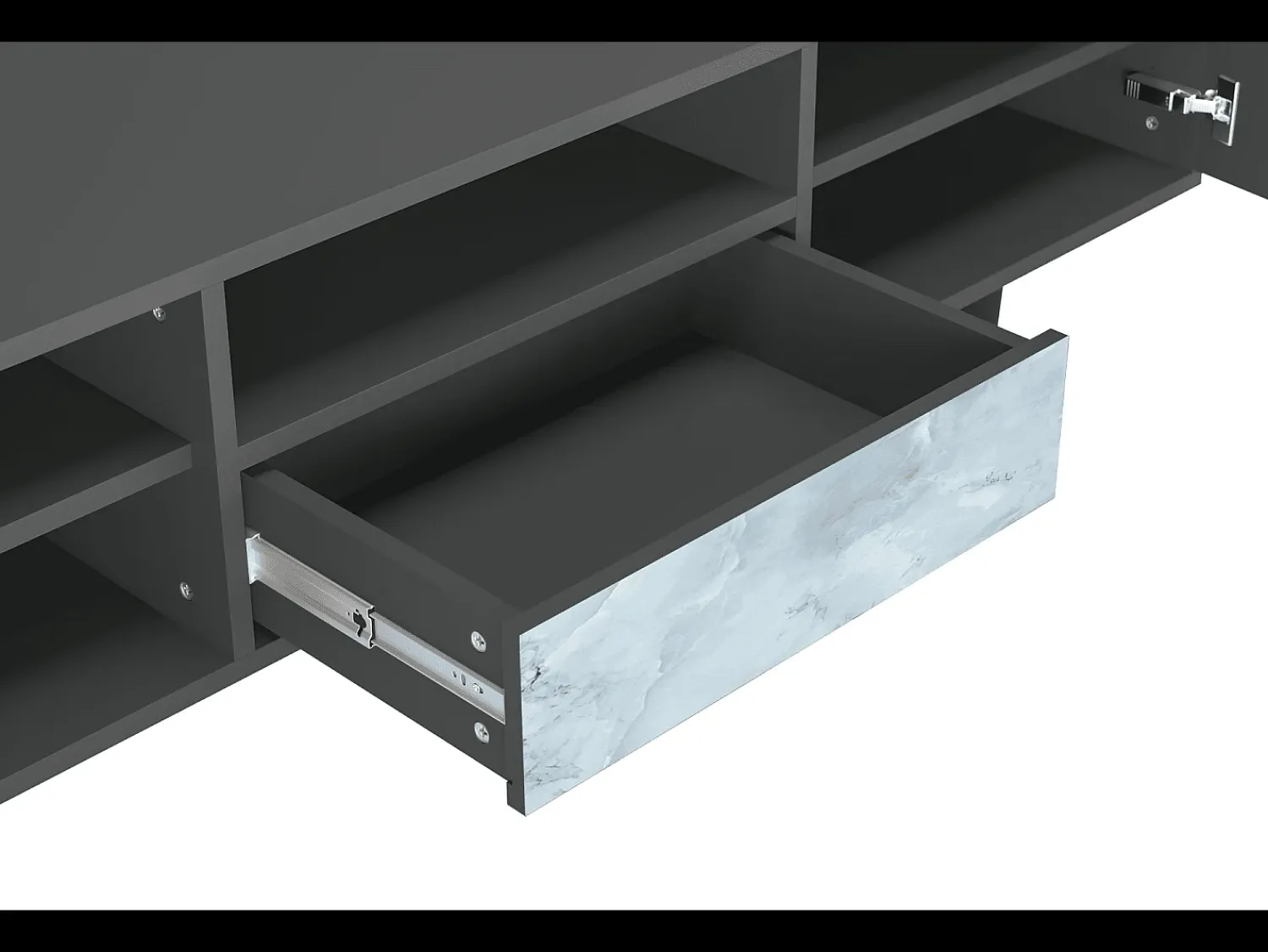 Mueble de TV - 170х59х41 cm - T6 - Glacial Colour, Antracite^ Móvel De Tv