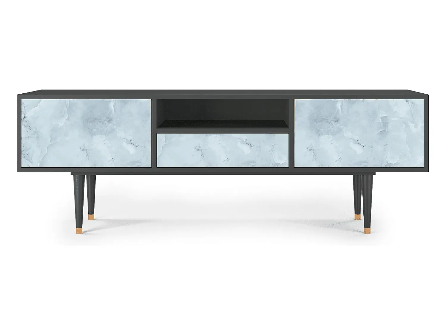 Mueble de TV - 170х59х41 cm - T6 - Glacial Colour, Antracite^ Móvel De Tv