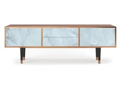 Móvel De Tv* Mueble de TV - 170х59х48 cm - T4 - Glacial Colour, Nogueira Castanho