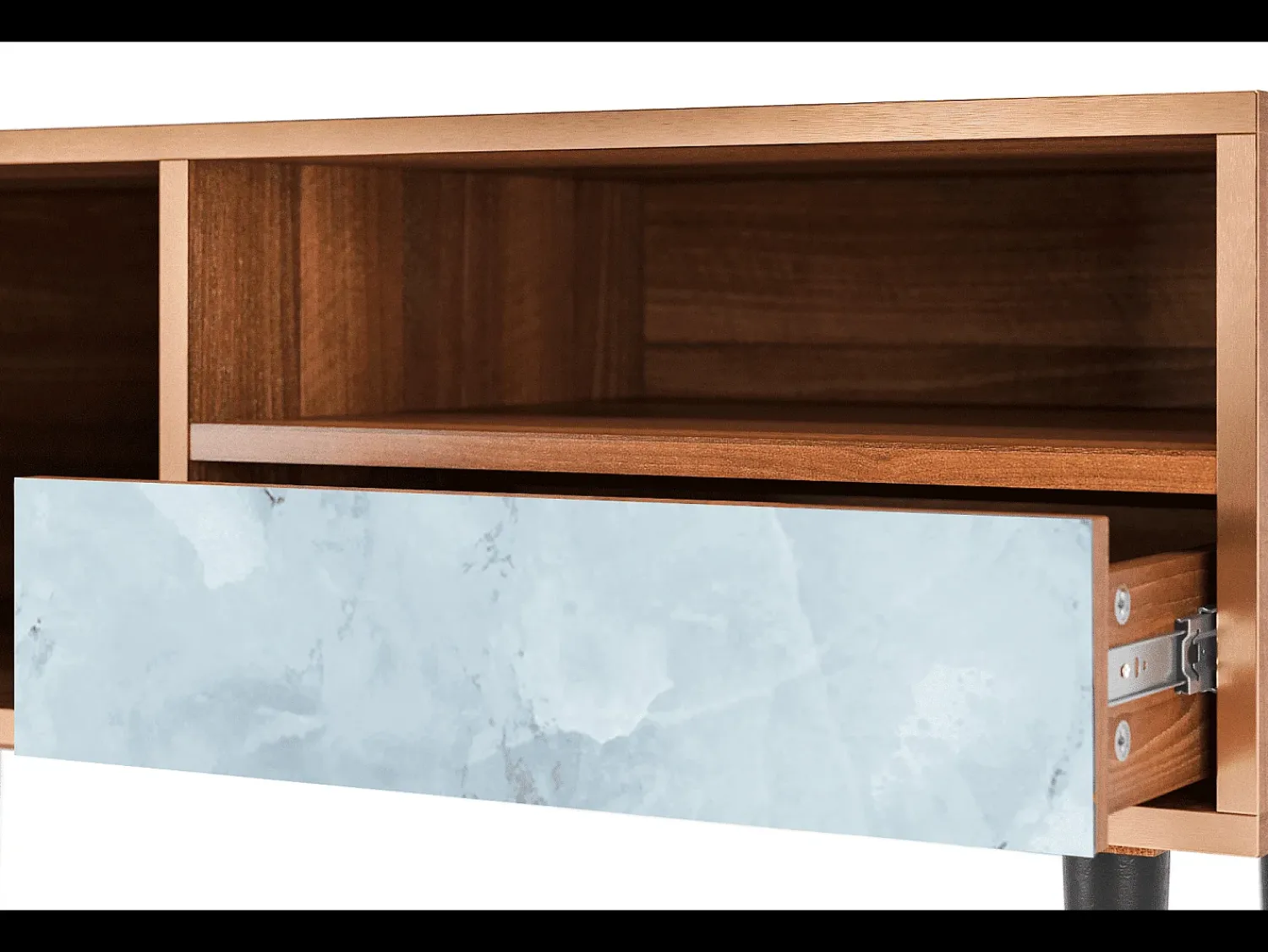 Mueble de TV - 115х59х48 cm - T3 - Glacial Colour, Nogueira^ Móvel De Tv