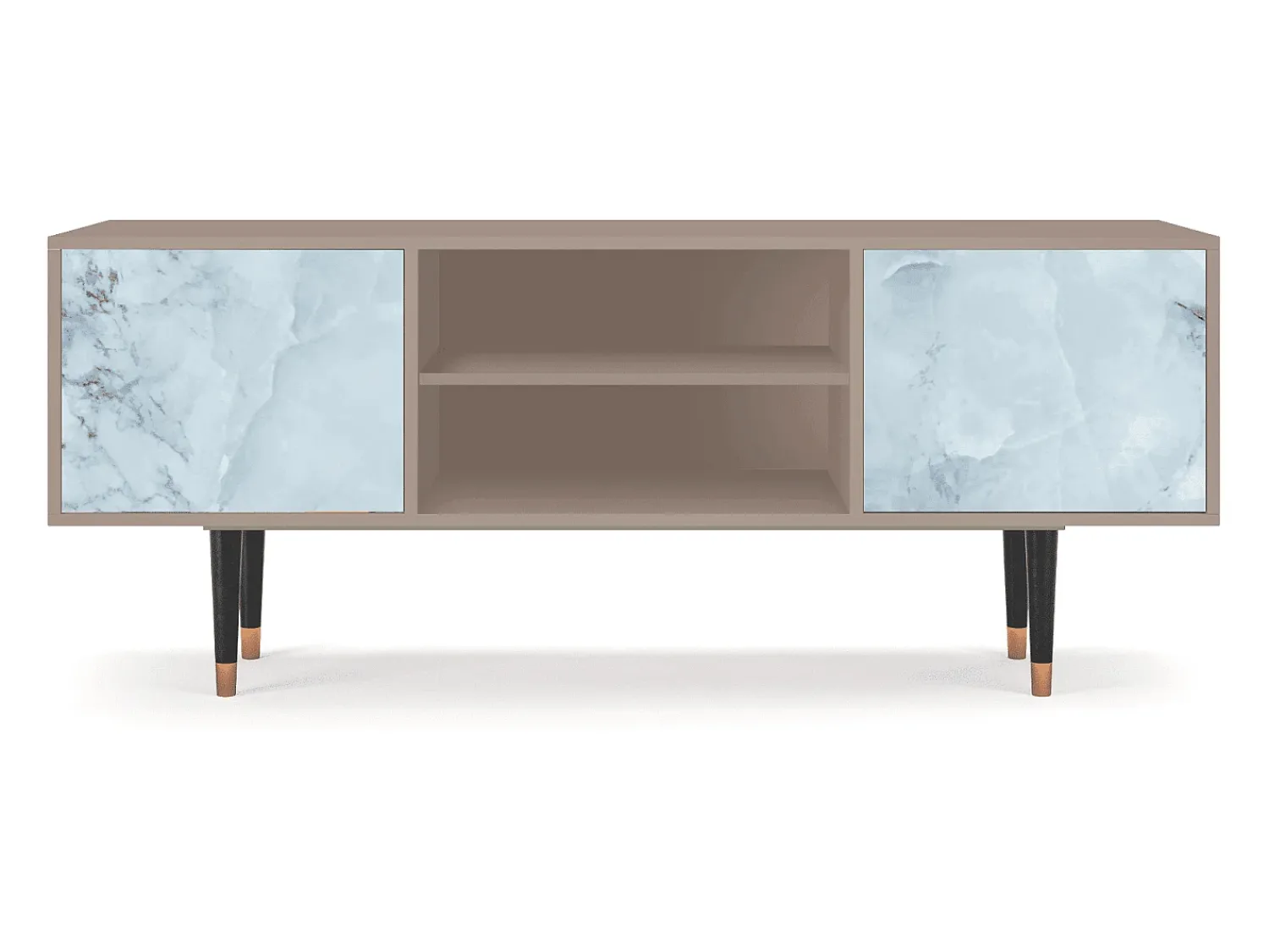 Discount Mueble de TV - 170х69х48 cm - T2 - Glacial Colour, Latte Bege