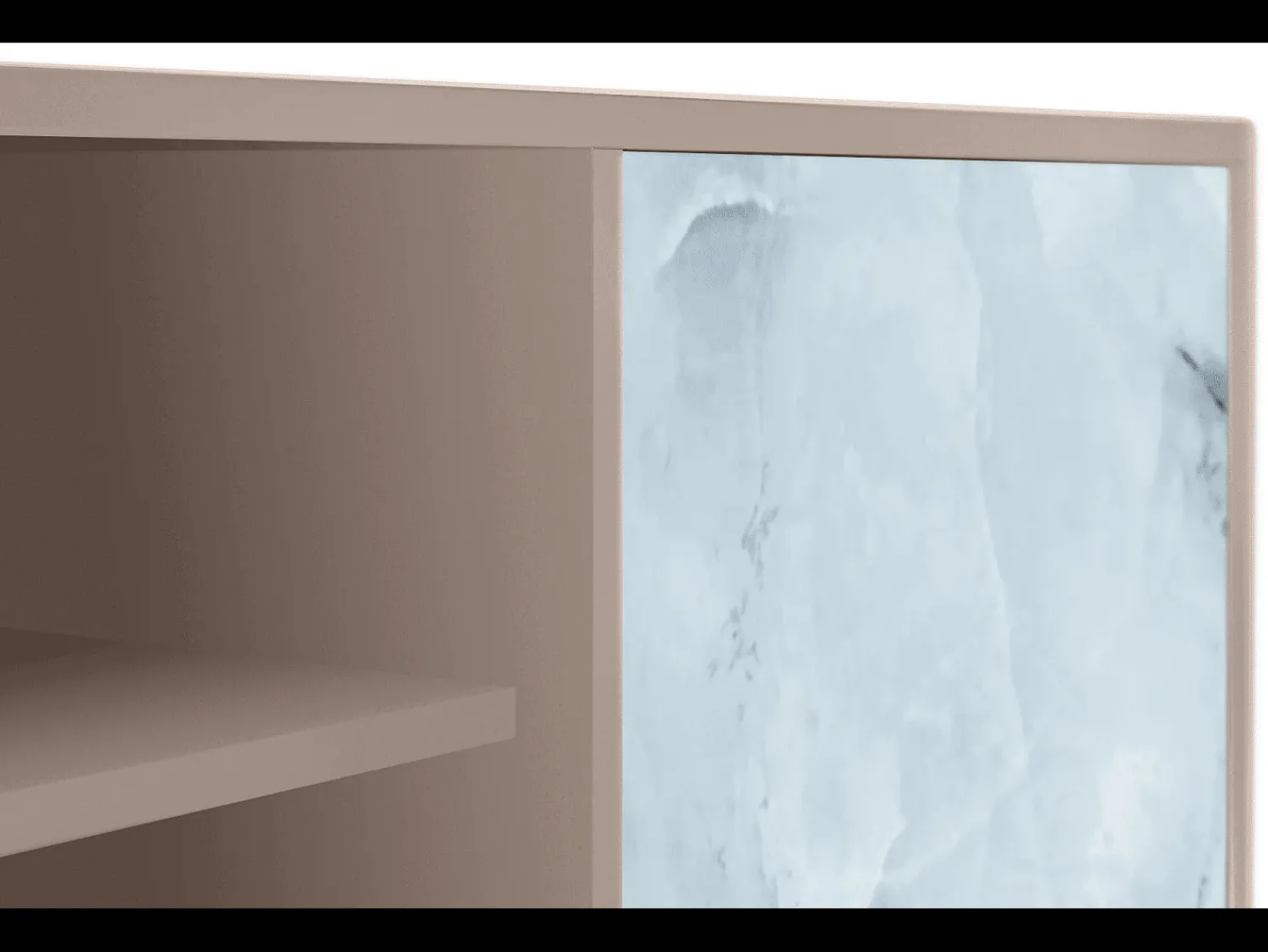 Discount Mueble de TV - 170х69х48 cm - T2 - Glacial Colour, Latte Bege