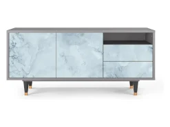 Best Mueble de TV - 125х56х41 cm - T7 - Glacial Colour, Cinza Cinzento