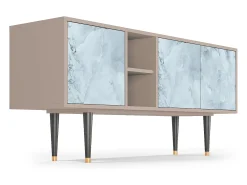 New Mueble de TV - 150х69х41 cm - T5 - Glacial Colour, Latte Bege