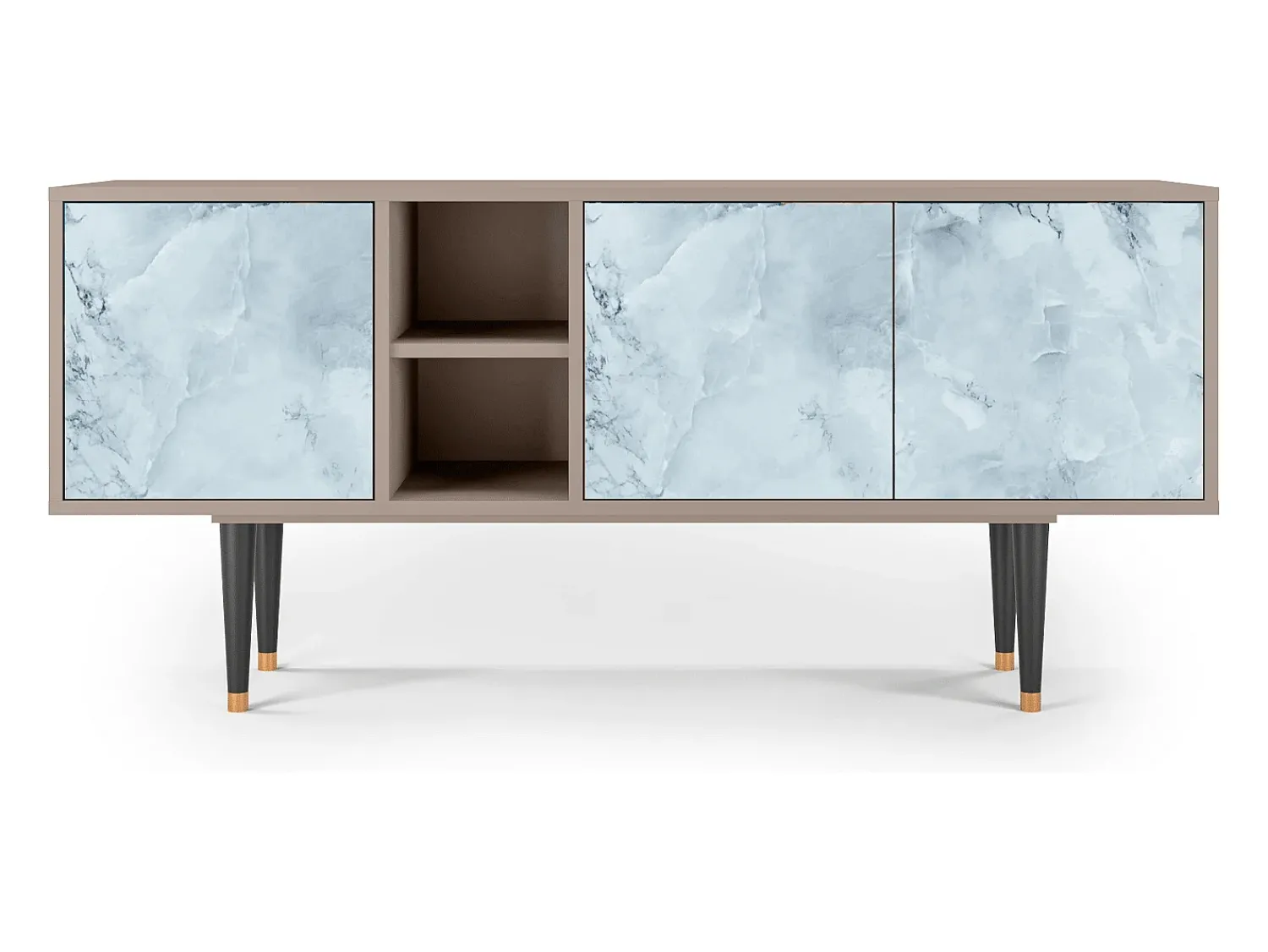 New Mueble de TV - 150х69х41 cm - T5 - Glacial Colour, Latte Bege