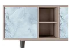 New Mueble de TV - 150х69х41 cm - T5 - Glacial Colour, Latte Bege