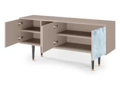 New Mueble de TV - 150х69х41 cm - T5 - Glacial Colour, Latte Bege