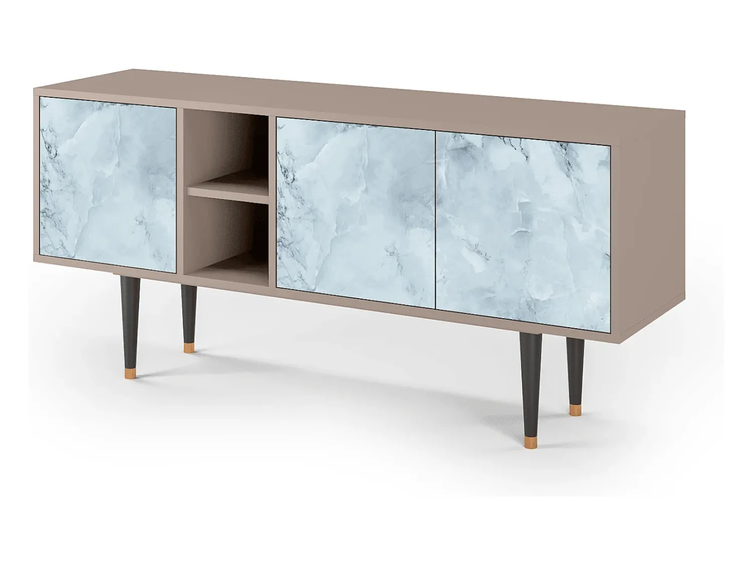 New Mueble de TV - 150х69х41 cm - T5 - Glacial Colour, Latte Bege