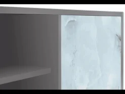 Móvel De Tv* Mueble de TV - 170х69х48 cm - T2 - Glacial Colour, Cinza Cinzento