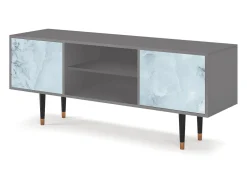 Móvel De Tv* Mueble de TV - 170х69х48 cm - T2 - Glacial Colour, Cinza Cinzento