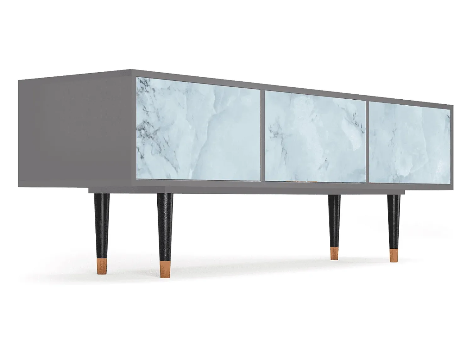 Mueble de TV - 170х59х48 cm - T4 - Glacial Colour, Cinza^ Móvel De Tv