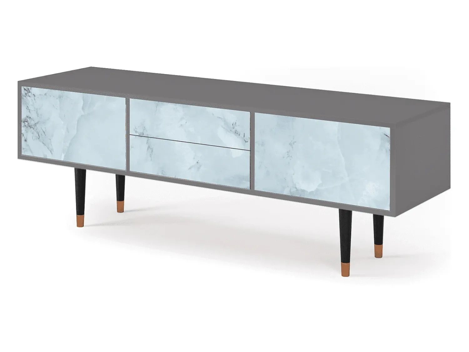 Mueble de TV - 170х59х48 cm - T4 - Glacial Colour, Cinza^ Móvel De Tv