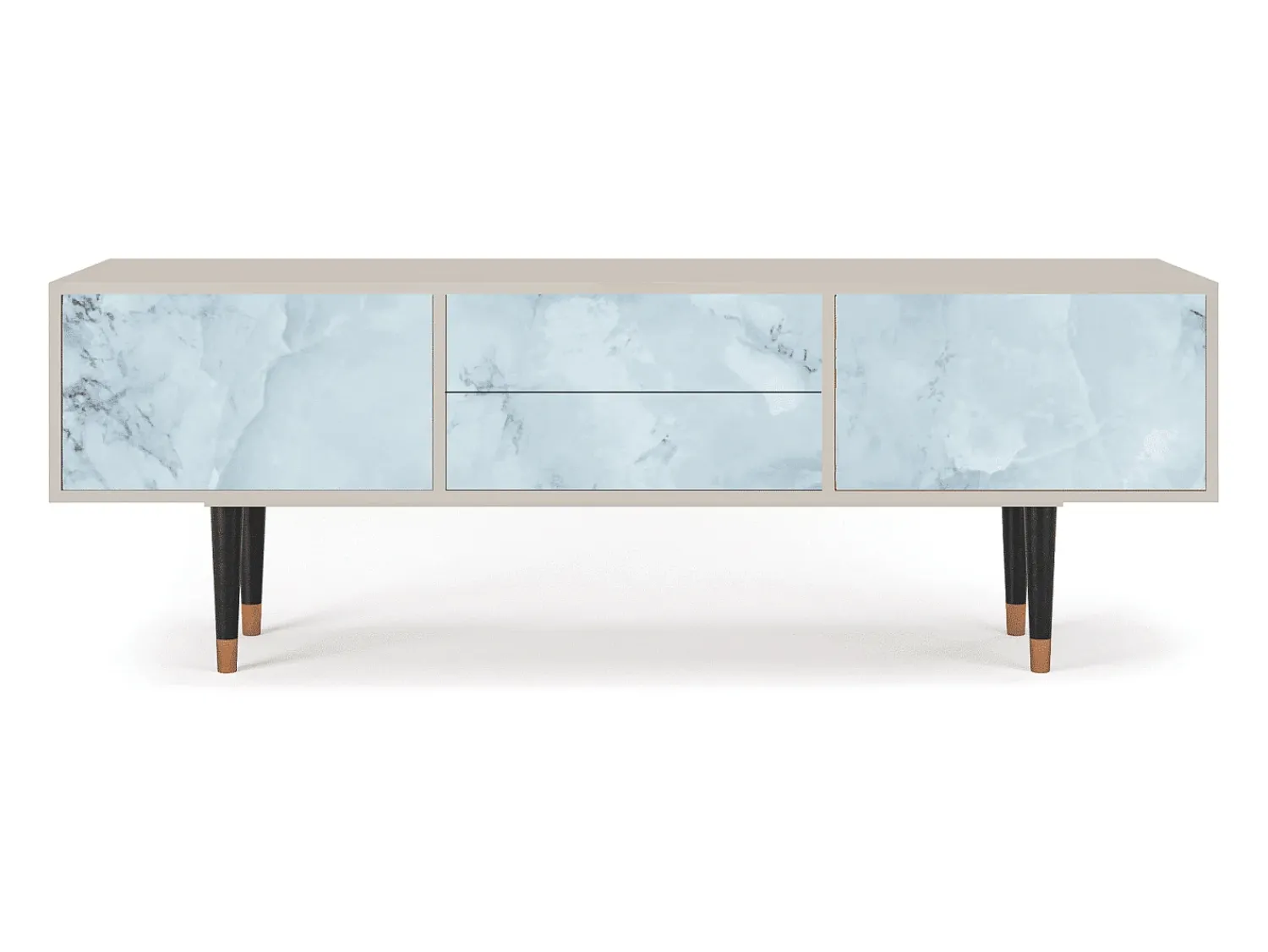 Móvel De Tv* Mueble de TV - 170х59х48 cm - T4 - Glacial Colour, Areia Bege