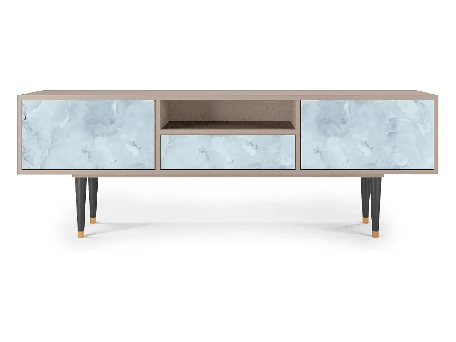 Online Mueble de TV - 170х59х41 cm - T6 - Glacial Colour, Latte Bege