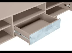 Online Mueble de TV - 170х59х41 cm - T6 - Glacial Colour, Latte Bege