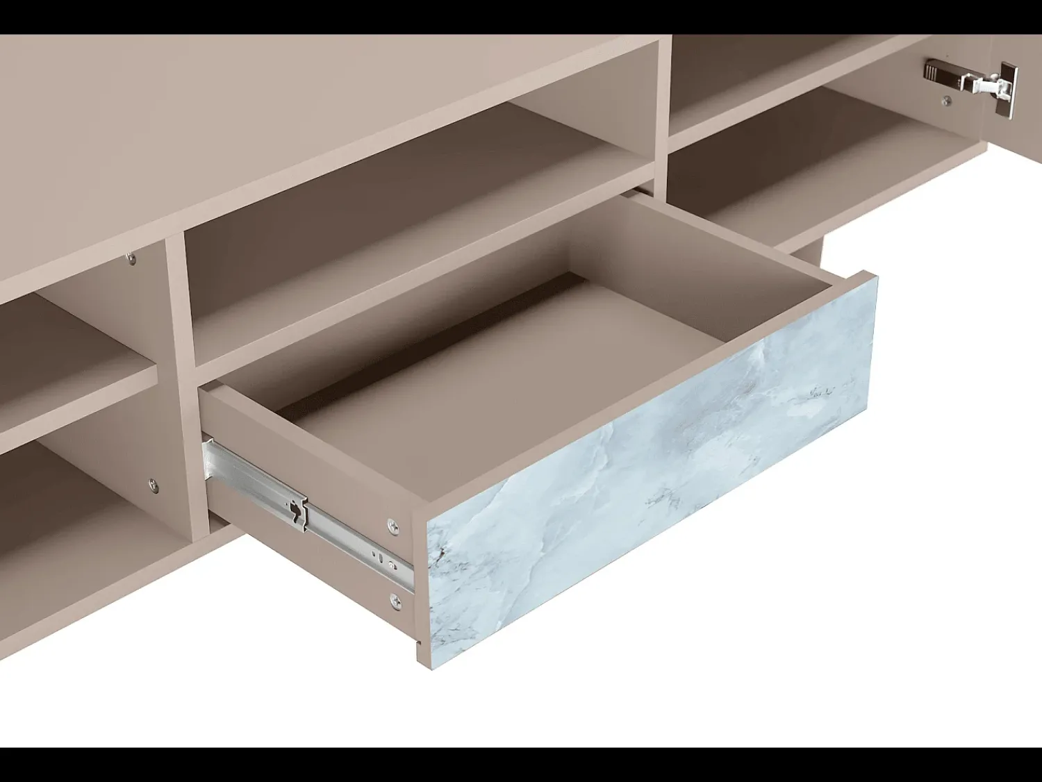 Online Mueble de TV - 170х59х41 cm - T6 - Glacial Colour, Latte Bege