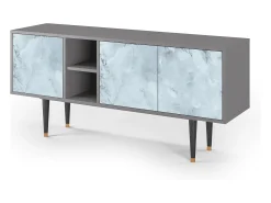 Móvel De Tv* Mueble de TV - 150х69х41 cm - T5 - Glacial Colour, Cinza Cinzento