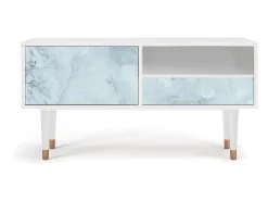 Móvel De Tv* Mueble de TV - 115х59х48 cm - T3 - Glacial Colour, Branco Bege