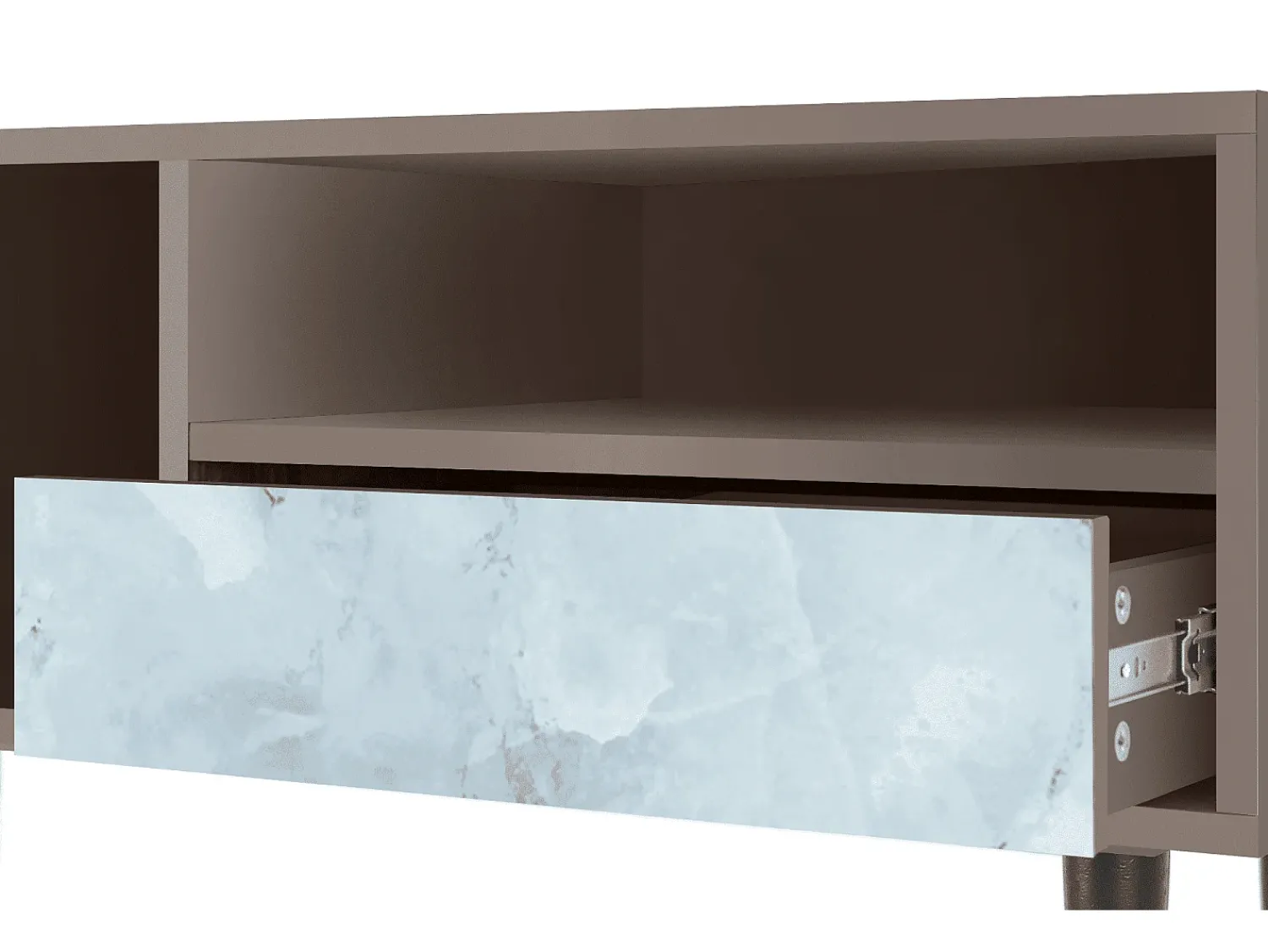 Móvel De Tv* Mueble de TV - 115х59х48 cm - T3 - Glacial Colour, Latte Bege