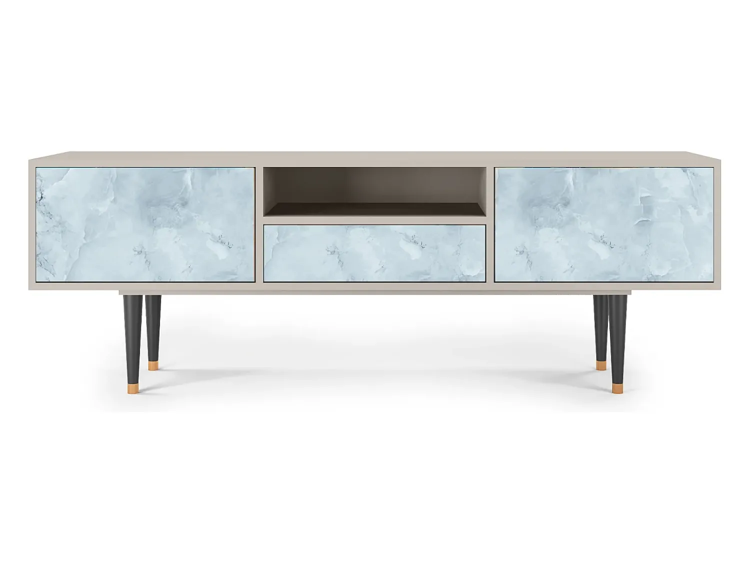 Mueble de TV - 170х59х41 cm - T6 - Glacial Colour, Areia^ Móvel De Tv